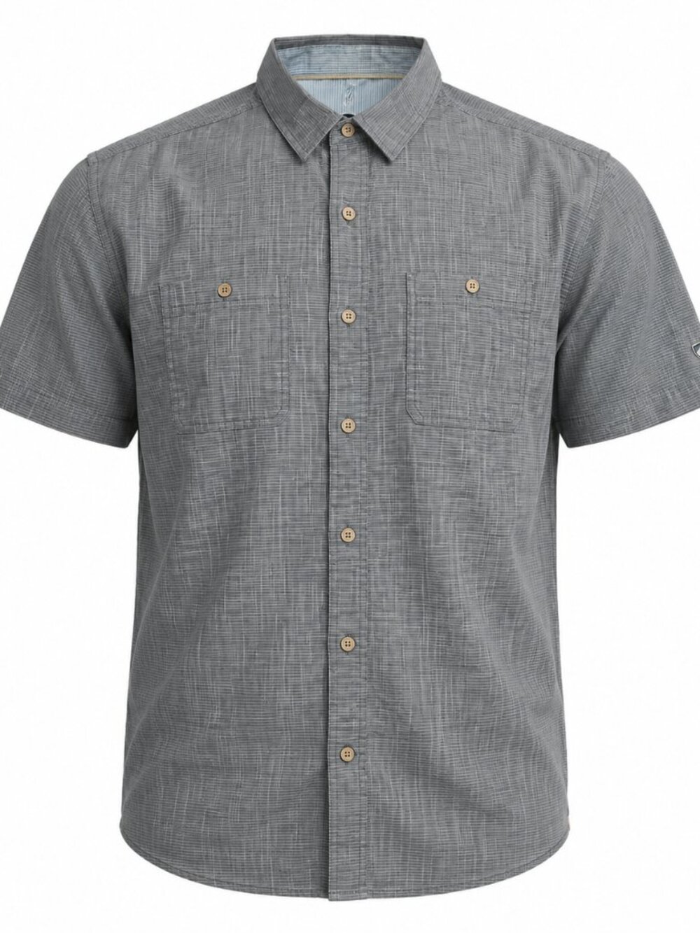 KÜHL Men’s Gray Short Sleeve Outdoor Button-Down Shirt Size Small